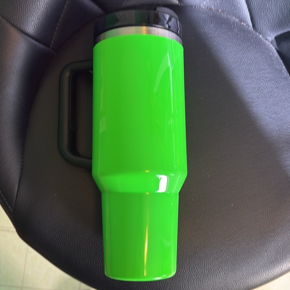 Neon Green Stanley 40oz Tumbler - Picture 5 of 6